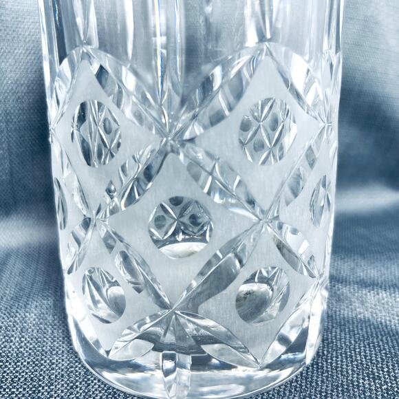 VTG Cut Clear Crystal Glass Carafe Decanter Waterford Replacement Vase Elegant - Picture 2 of 10